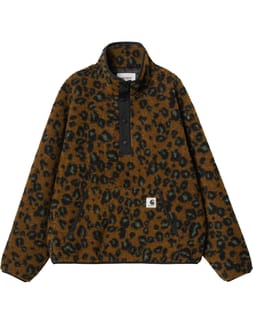 W' Elliot High Neck Liner Camo Leo Jacquard Tamarind / Black