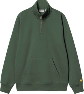 Chase Neck Zip Sweat Sycamore Tree / Gold