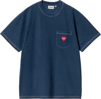 S/S Ingo Pocket T-Shirt Garment Dyed Dark Blue
