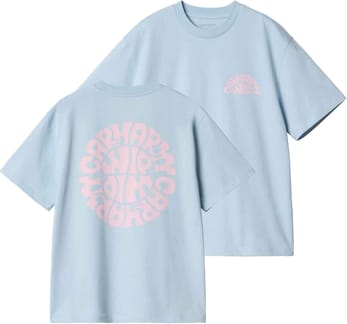 W' S/S Jazzy T-Shirt Air Sky / Air Pink