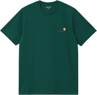 S/S American Script T-Shirt Dark Fir