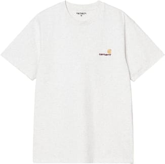 S/S American Script T-Shirt Ash Heather