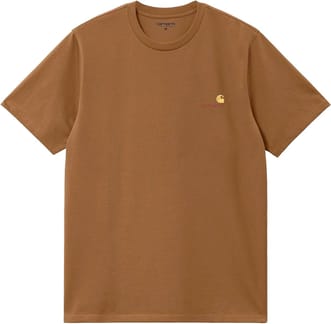S/S American Script T-Shirt Hamilton Brown