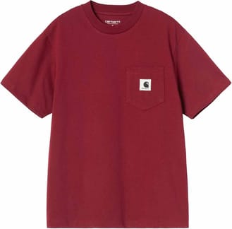 S/S Pocket T-Shirt W Marsala