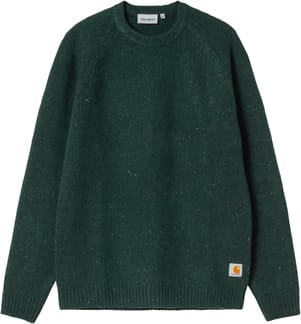 Anglistic Sweater Speckled Dark Scarab