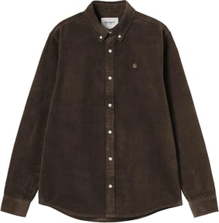 L/S Madison Cord Shirt Tobacco
