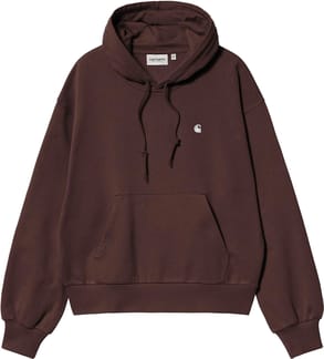 W' Hooded Casey Sweatshirt Palisander Silver