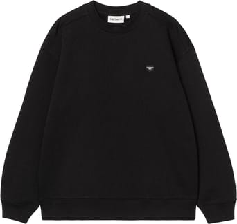W' Small Heart Patch Sweat Black / Black
