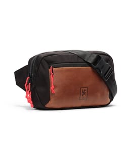 Ziptop Waistpack Leather Black