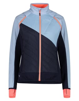 Woman Jacket With Detachable Sleeves Cristall Blue