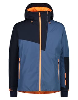 Man Jacket Fix Hood Bluestone