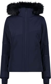 Woman Jacket Zip Hood Black Blue