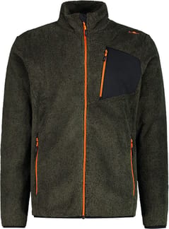 Man Jacket Melange Hightloft Olive Mel