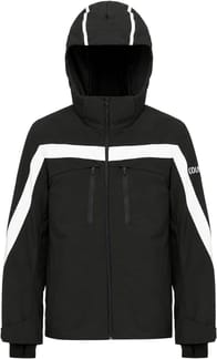 Mens Ski Jacket Ski Traditional Black Black White