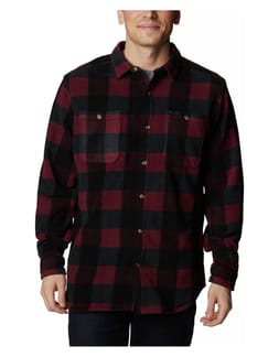 Flare Gun™ Fleece Over Shirt M Elderberry Multi Check