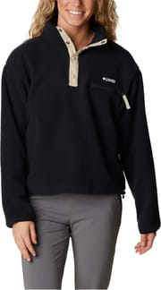 Helvetia™ Cropped Half Snap W Black