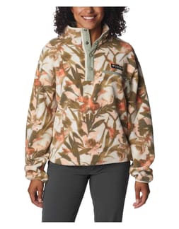 Helvetia™ Cropped Half Snap Chalk/Floricul