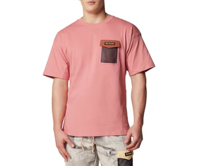 Painted Peak Knit SS Top Pink Agave Auburn