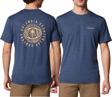Kwick Hike Back Graphic SS Tee Collegiate Navy Heather, Planet Watch