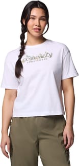 Rolling Bend Graphic Relaxed Crop SS Shirt White, Outback Critters