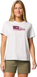 Delta Drift Graphic SS Shirt Sea Salt, Linear Peakscape