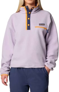 Helvetia II Cropped Half Snap Fleece Lavender Pearl