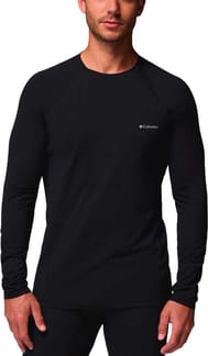 Midweight Stretch Long Sleeve Top Black