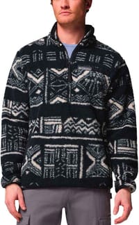 Rugged Ridge High Pile Half Zip Black Deschutes Days