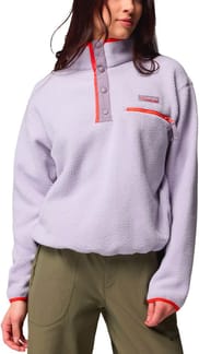 Helvetia II Cropped Half Snap Fleece Lavender Pearl Shale Purple Zing