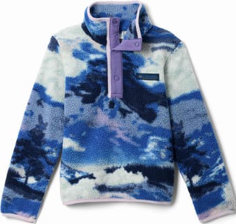 Helvetia II Printed Half Snap Fleece Collegiate Navy Drmng Strmwtch