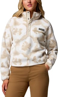 Helvetia II Printed Cropped Half Snap Sea Salt Sprayflower