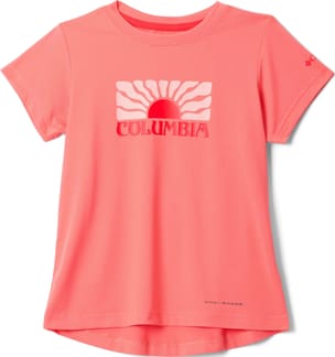 Tech Trail Utility SS Graphic Crew Hot Coral Floral Groove