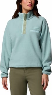 Helvetia II Cropped Half Snap Fleece Crushed Blue Safari Marine Light