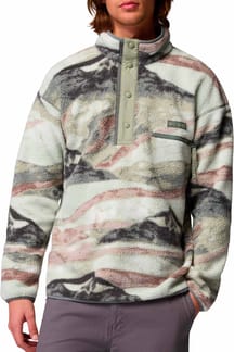 Helvetia II Printed Half Snap Fleece Sedona Sage Summits