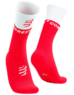 Mid Compression Socks V2.0 Fluo Red/White
