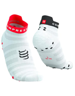Pro Racing Socks V4.0 Ultralight Run Low White/Fluo Red/Black