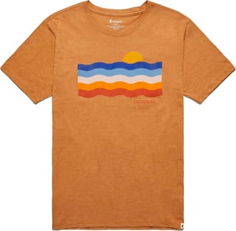 Disco Wave Organic T-Shirt Saddle