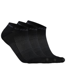 CORE Dry Shafless 3-Pack Socks Black