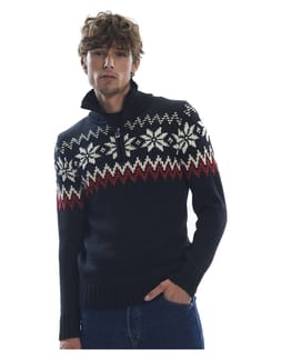 Myking M Sweater Black Raspberry Offwhite