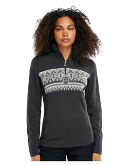 Moritz W Basic Sweater Dark Charcoal Off White