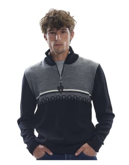 Lahti M Sweater Black Smoke Off White
