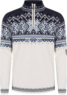 Vail M Sweater Offwhite Midnightnavy Blueshadow