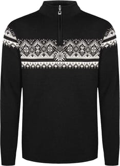 Moritz M Sweater Black Offwhite Darkcharcoal
