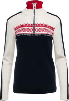 Dystingen W Sweater Black Offwhite Raspberry