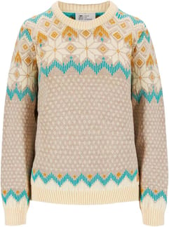Vilja W Sweater Sandmel. Offwhite Peacock