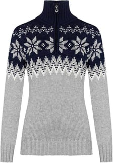Myking  Sweater Light Charcoal/Off White/Navy