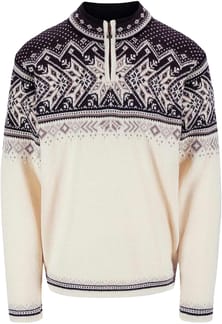 Vail M Sweater Offwhite Coffee Sandstone