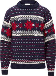 Egersund M Sweater Marine Offwhite