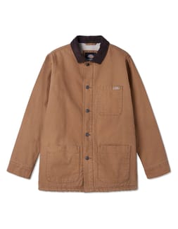 Dickies Duck Canvas Chore Coat Stone Washed Brown Duck