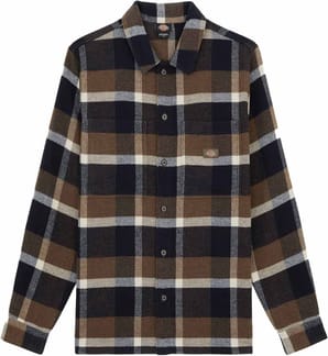 Plaid Coaling LS Shirt Mushroom